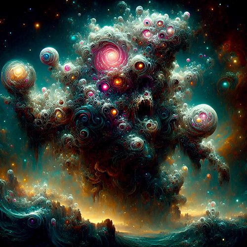 Imagen con IA de Yog-Sothoth, deidad de Lovecraft