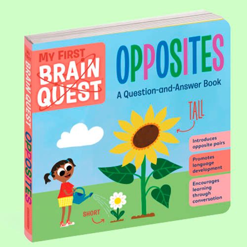 Portada del libro infantil Opposites de My First Brain quest