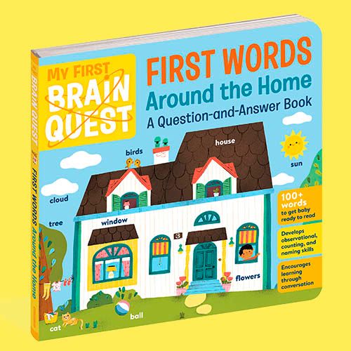 Portada del libro First words: around the home de la colección My firsst brain quest