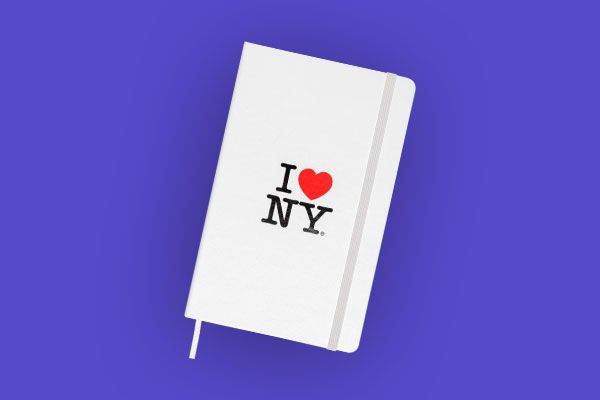 Libreta blanca Moleskine I Love New York