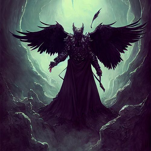 Ilustración El morador de las tinieblas uno de los avatares de Nyarlathotep
