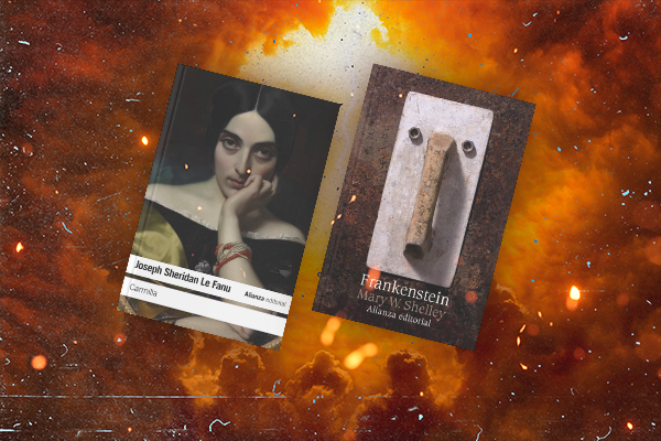 Portadas de los libros Frankenstein y Carmilla