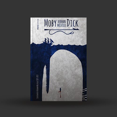 La portada del libro "Moby Dick" de Herman Melville.