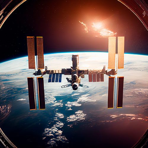 Foto de la Estación Espacial Internacional