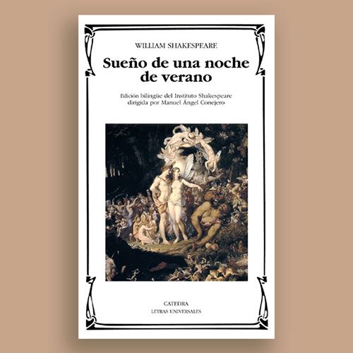 La portada del libro "Sueño de una noche de verano" de William Shakespeare.