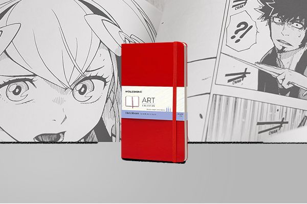 Libreta Moleskine Sketchbook chica ideal para dibujar mangas