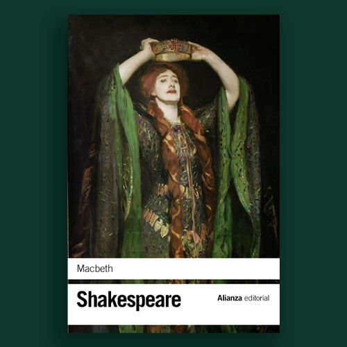 La portada del libro "Macbeth" de Shakespeare.