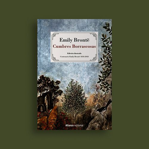 La portada del libro "Cumbres Borrascosas" de Emily Brontë.