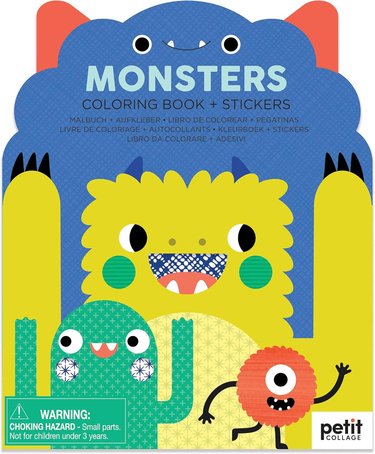 Monsters Coloring Book and Stickers